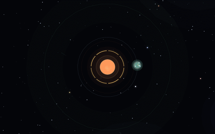 A Dyson sphere being built around a star
